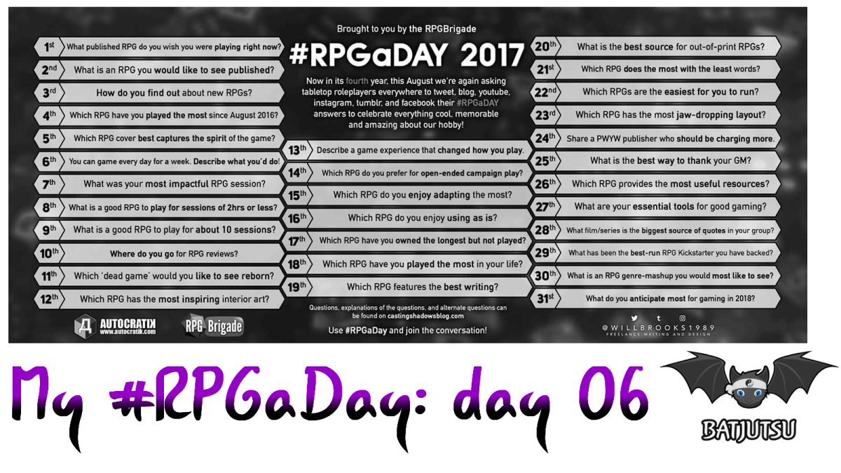 #RPGaDay 06