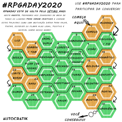 RPGaDay2020 Hex pt-BR