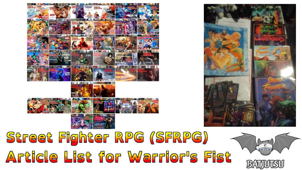 Warrior’s Fist Article List SFRPG Update